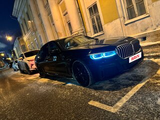 2019 BMW 7 серии 730i VI (G11/G12) Рестайлинг, синий, 4000000 рублей, вид 2