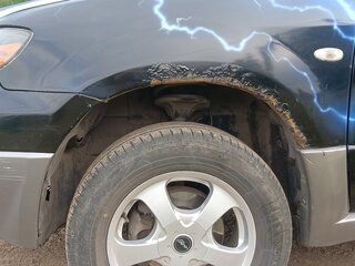 2003 Mitsubishi Airtrek I Рестайлинг, чёрный, 575000 рублей, вид 5