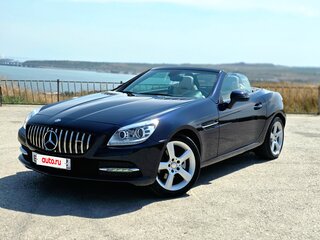 2015 Mercedes-Benz SLK-Класс 200 III (R172), синий, 3500000 рублей, вид 4