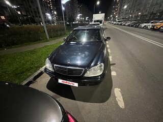 2000 Mercedes-Benz S-Класс 320 Long IV (W220), чёрный, 210000 рублей, вид 3