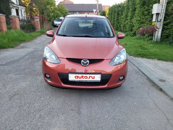 2008 Mazda 2 II (DE), красный, 625000 рублей - вид 1