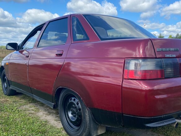 2001 Lada (ВАЗ) 2110, красный, 115000 рублей - вид 3