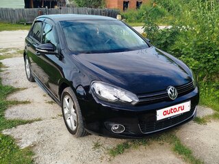 2011 Volkswagen Golf VI, чёрный, 860000 рублей, вид 3