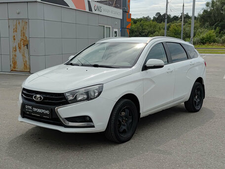 2018 Lada (ВАЗ) Vesta SW I, белый, 637570 рублей, вид 1