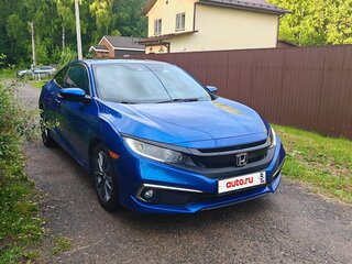2020 Honda Civic X Рестайлинг, синий, 2600000 рублей, вид 3