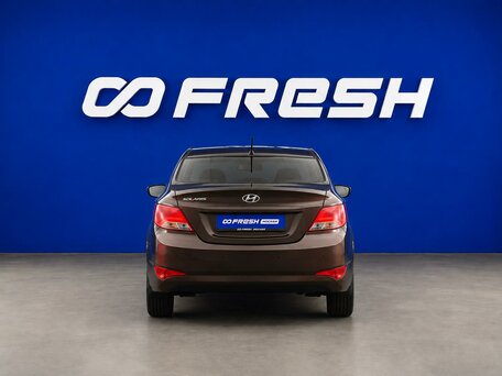 2015 Hyundai Solaris I Рестайлинг, коричневый, 799254 рублей, вид 5