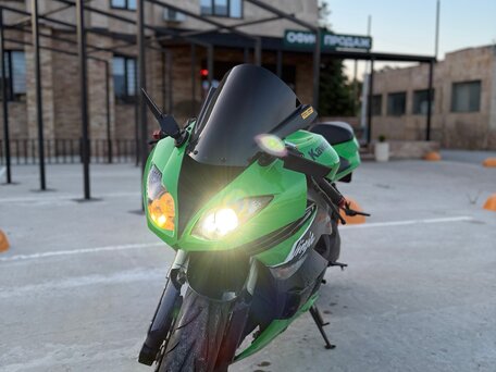 2012 Kawasaki ZX-6 Ninja, зелёный, 400000 рублей, вид 1