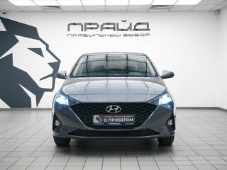 2021 Hyundai Solaris II Рестайлинг, серый, 1585000 рублей, вид 2