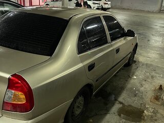 2005 Hyundai Accent ТагАЗ II, бежевый, 190000 рублей, вид 4