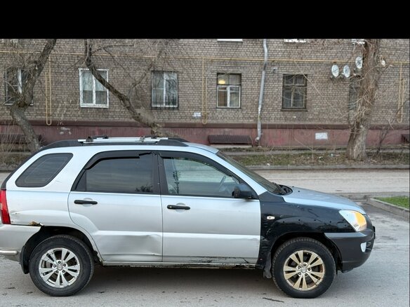 2007 Kia Sportage II, серебристый, 400000 рублей - вид 2