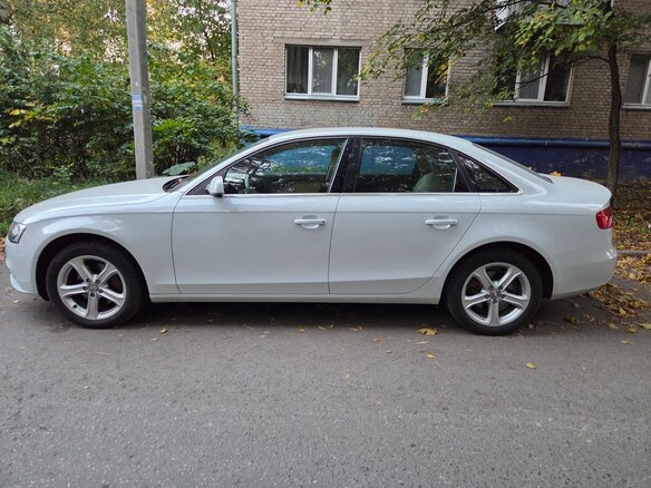 2013 Audi A4 IV (B8) Рестайлинг, белый, 1240000 рублей - вид 2