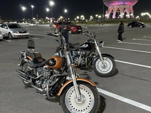 2008 Harley-Davidson Fat Boy, чёрный, 850000 рублей - вид 5