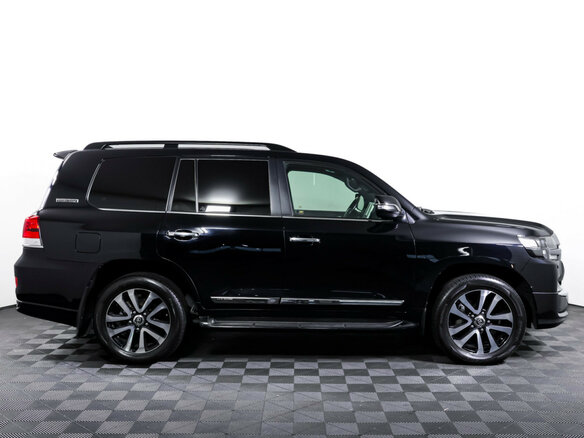 2019 Toyota Land Cruiser 200 Series Рестайлинг 2, чёрный - вид 3