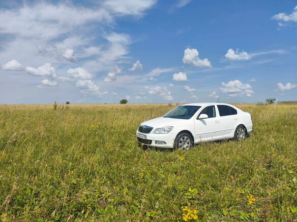 2012 Skoda Octavia II (A5) Рестайлинг, белый, 1100000 рублей - вид 5