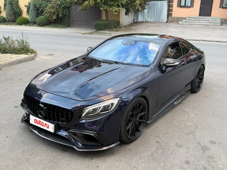 2018 Mercedes-Benz S-Класс 450 4MATIC VI (W222, C217) Рестайлинг, синий, 6590000 рублей, вид 2