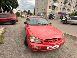 2000 Hyundai Accent II, красный, 90000 рублей, вид 1