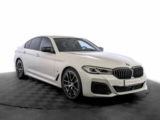 2021 BMW 5 серии 530i xDrive VII (G30/G31/G38) Рестайлинг, белый, 5225000 рублей, вид 3