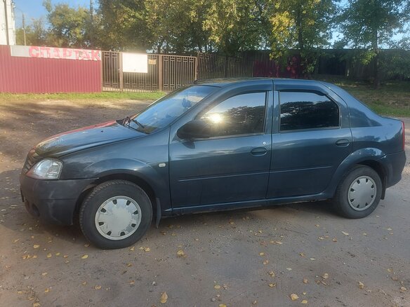 2010 Renault Logan I Рестайлинг, серый, 300000 рублей - вид 2