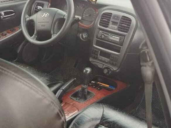 2006 Hyundai Sonata ТагАЗ IV (EF) Рестайлинг, чёрный, 385000 рублей - вид 6