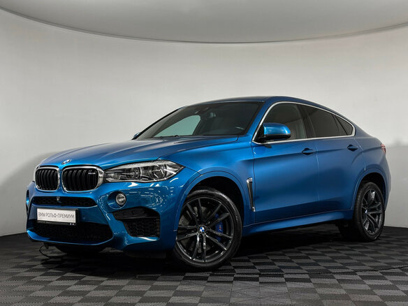2016 BMW X6 M II (F86), голубой