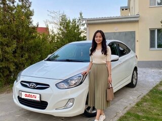 2011 Hyundai Solaris I, белый, 870000 рублей, вид 1