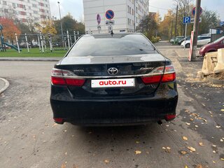 2016 Toyota Camry VII (XV50) Рестайлинг, чёрный, 1950000 рублей, вид 2