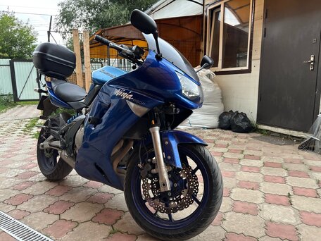 2006 Kawasaki ER-6F (Ninja 650R), синий, 360000 рублей, вид 1