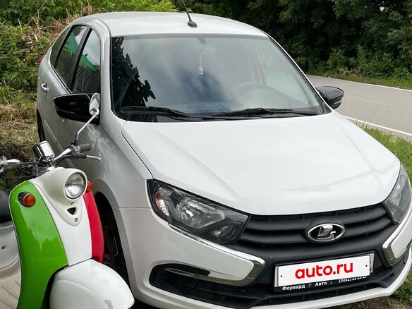 2021 Lada (ВАЗ) Granta I Рестайлинг, белый, 635000 рублей - вид 2