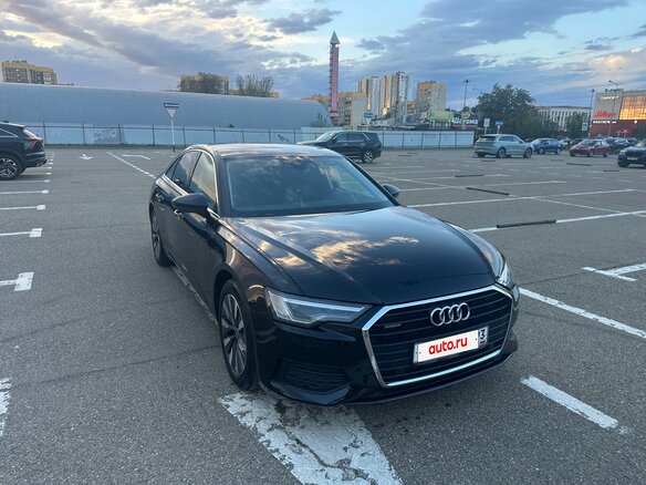 2021 Audi A6 45 TFSI V (C8), чёрный, 3870000 рублей - вид 4