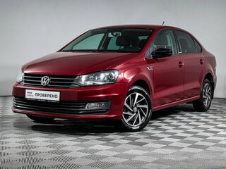 2017 Volkswagen Polo V Рестайлинг, красный, 1098000 рублей, вид 1