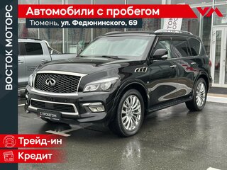 2017 Infiniti QX80 I Рестайлинг, чёрный, 3700000 рублей, вид 1