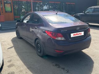 2014 Hyundai Solaris I, фиолетовый, 650000 рублей, вид 4