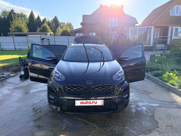 2021 Kia Sportage IV Рестайлинг, чёрный - вид 3
