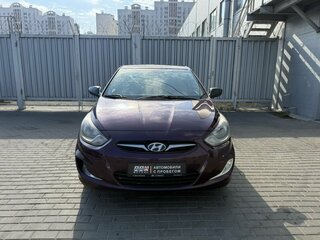 2011 Hyundai Solaris I, фиолетовый, 675000 рублей, вид 2