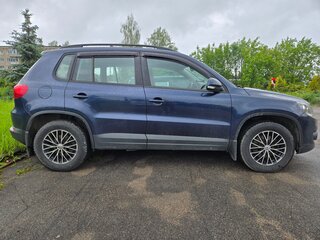 2014 Volkswagen Tiguan I Рестайлинг, синий, 999000 рублей, вид 3