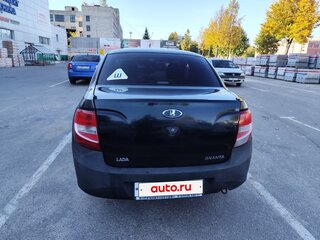 2014 Lada (ВАЗ) Granta I, чёрный, 399000 рублей, вид 3