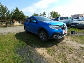 2021 Renault Logan Stepway II Рестайлинг, синий, 1074000 рублей, вид 3