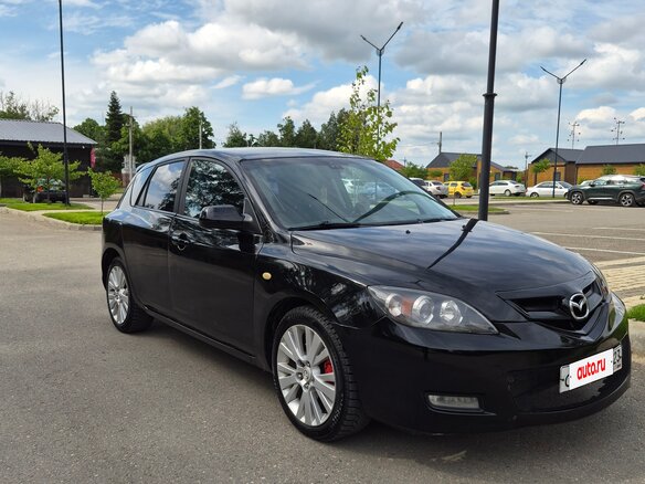2007 Mazda 3 I (BK) Рестайлинг, чёрный - вид 2