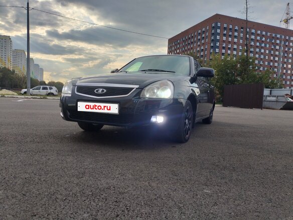 2010 Lada (ВАЗ) Priora I, чёрный, 350000 рублей - вид 6