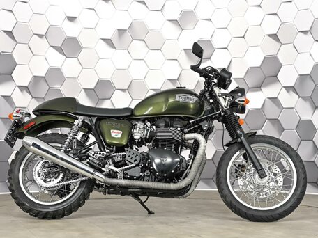 2012 Triumph Thruxton, зелёный, 577000 рублей, вид 3