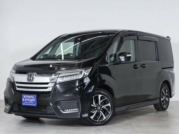 2017 Honda Stepwgn V Рестайлинг, чёрный - вид 2