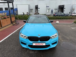 2019 BMW M5 Competition VI (F90), голубой, 9700000 рублей, вид 3