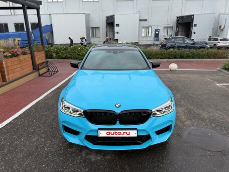 2019 BMW M5 Competition VI (F90), голубой, 9700000 рублей, вид 2