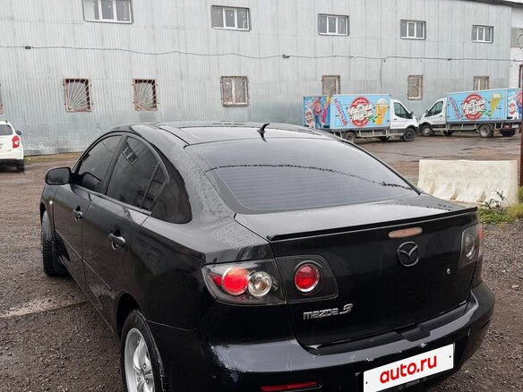 2006 Mazda 3 I (BK) Рестайлинг, чёрный, 385000 рублей - вид 5