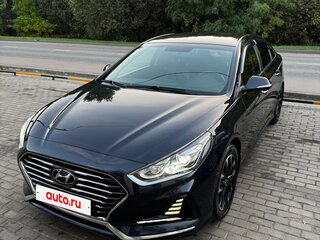 2018 Hyundai Sonata VII (LF) Рестайлинг, синий, 1599000 рублей, вид 1