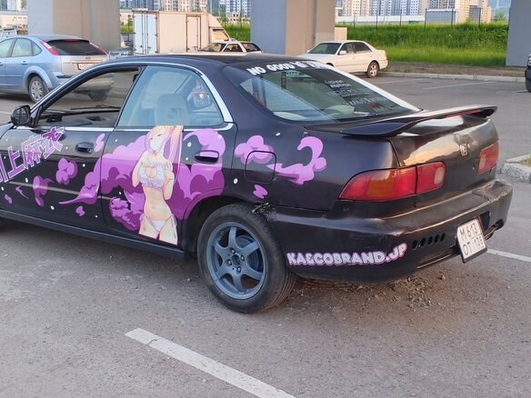 1996 Honda Integra III Рестайлинг, фиолетовый, 200000 рублей - вид 2