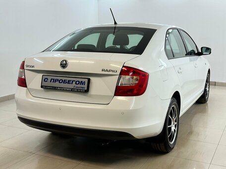2014 Skoda Rapid I, белый, 935000 рублей, вид 4
