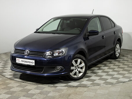 2013 Volkswagen Polo V, синий, 649585 рублей, вид 1