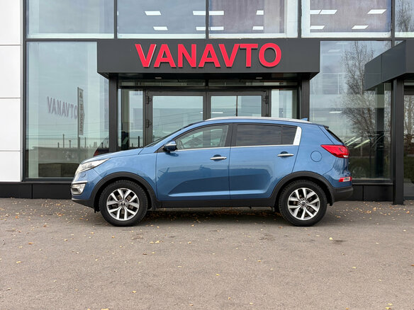 2014 Kia Sportage III Рестайлинг, синий, 1320000 рублей - вид 7