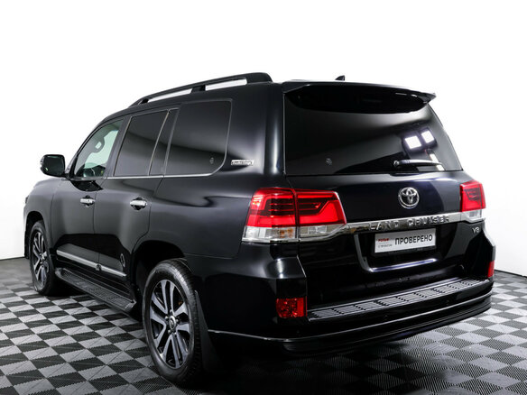 2019 Toyota Land Cruiser 200 Series Рестайлинг 2, чёрный - вид 6